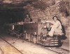 Here's an underground image of Tex Allen on the Pacific Coast Borax Co. locomotive. It's a great image that captures a prior time in Boron and work at the mine. (courtesy of Robin Walton) — in Boron, California.